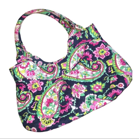 VERA BRADLEY RETIRED Petal Paisley Daisy Tote - Picture 3 of 7